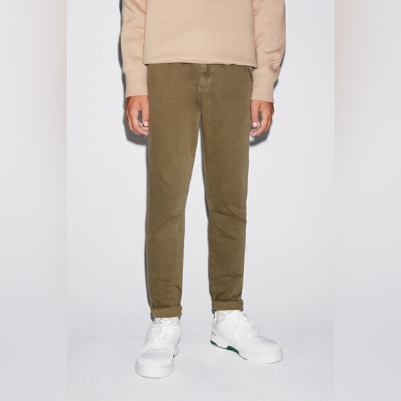 Zara High-stretch Pleated Pants - Picture 1 of 5